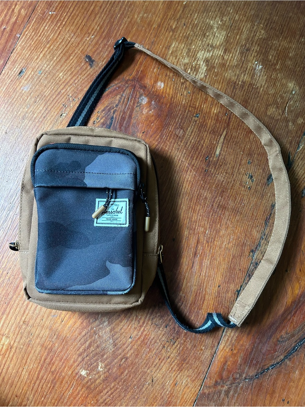 Men's Brown Herschel Camo Crossbody Bag